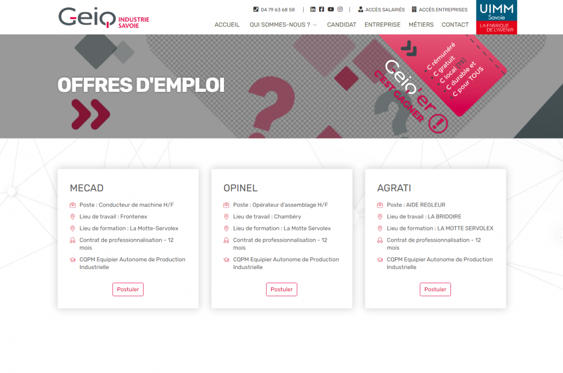 Nouveau site internet !