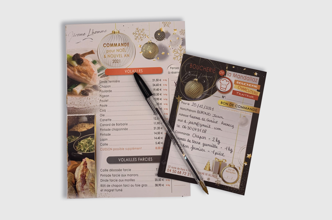 Pour les Fêtes, Facilitez-vous la prise de commandes !