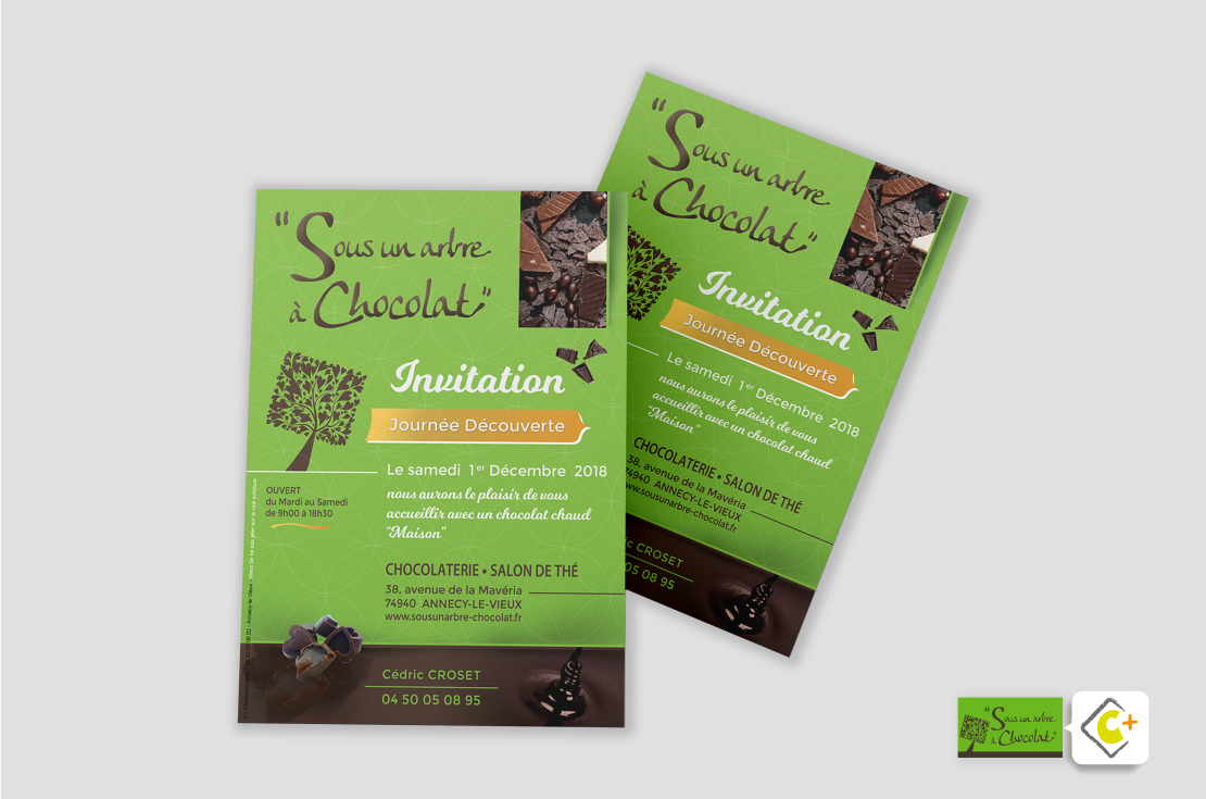 L'identité visuelle de "Sous un arbre à Chocolat" 🍫