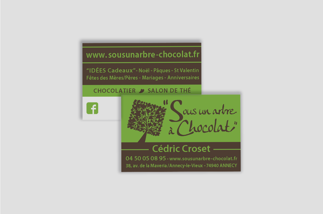 L'identité visuelle de "Sous un arbre à Chocolat" 🍫