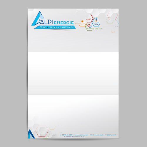 Tête de lettre - Alpi Energie / C+ Communication