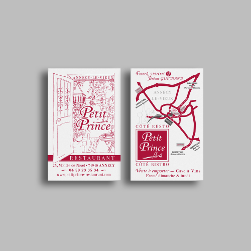 Carte commerciale - Le Petit Prince / C+ Communication