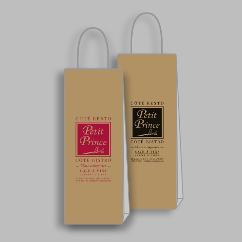 Sac en kraft pour bouteille de vin - Le Petit Prince / C+ Communication