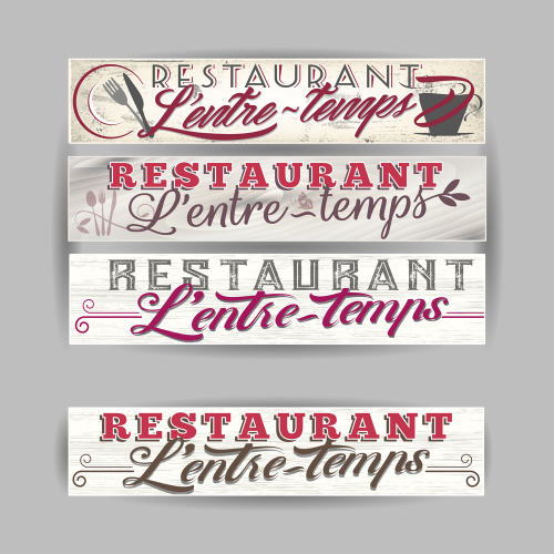 Propositions de logos (sur enseigne) - L'entre-Temps / C+ Communication