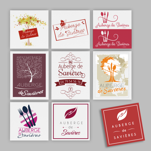 Propositions de logos - Auberge de Savières / C+ Communication