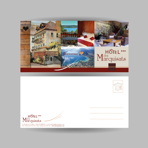 Carte de correspondance - Hôtel des Marquisats / C+ Communication