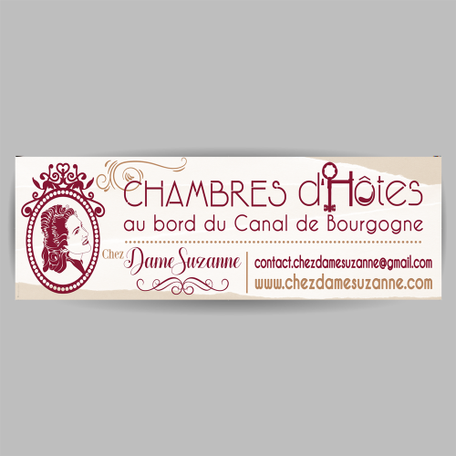 Banderole signalétique - Chez Dame Suzanne / C+ Communication