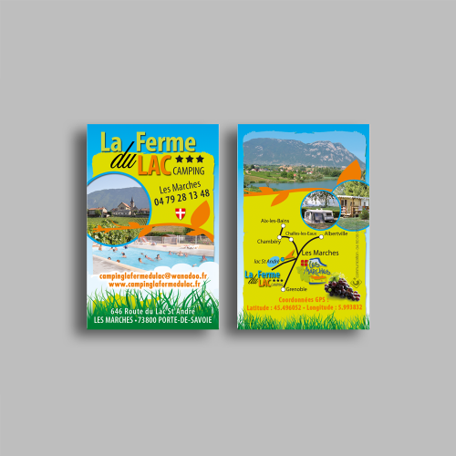 Carte commerciale - La Ferme du Lac / C+ Communication