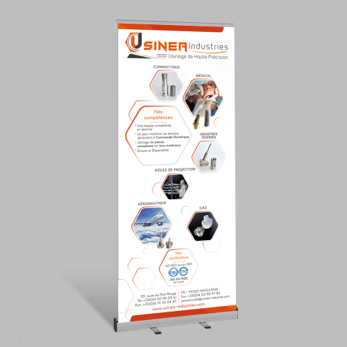 Roll-up / kakemono - Usinéa / C+ Communication