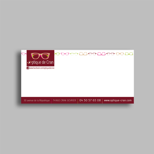Carte de correspondance - Optique de Cran / C+ Communication