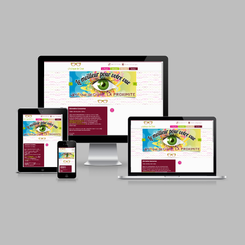 Site internet - Optique de Cran / C+ Communication
