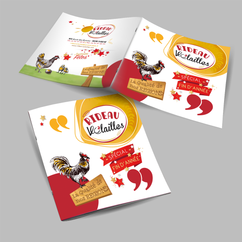 Brochure carrée - Rideau Volailles / C+ Communication