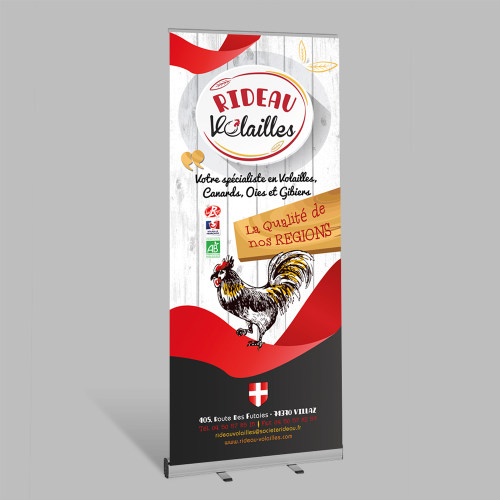 Roll-up Kakemono - Rideau Volailles / C+ Communication