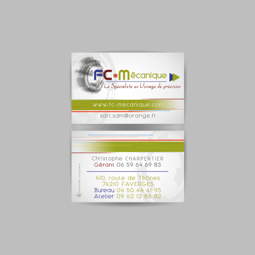 Carte commerciale - FC Mécanique / C+ Communication