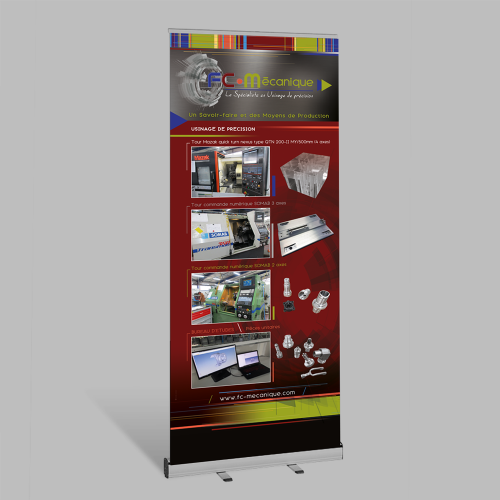 Roll-up Kakemono - FC Mécanique / C+ Communication