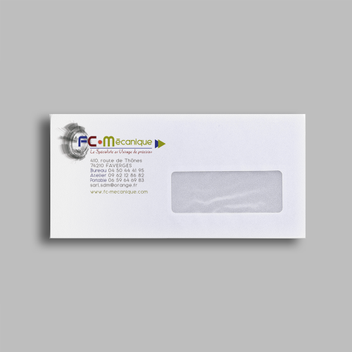 Enveloppe avec fenêtre - FC Mécanique / C+ Communication