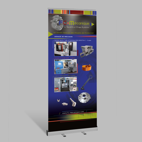 Roll-up Kakemono - FC Mécanique / C+ Communication