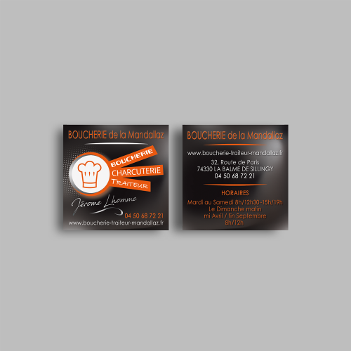 Carte commerciale - Boucherie de la Mandallaz / C+ Communication