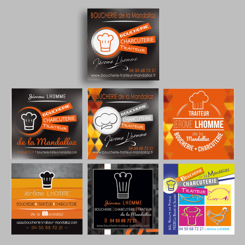 Evolution du logo - Boucherie de la Mandallaz / C+ Communication