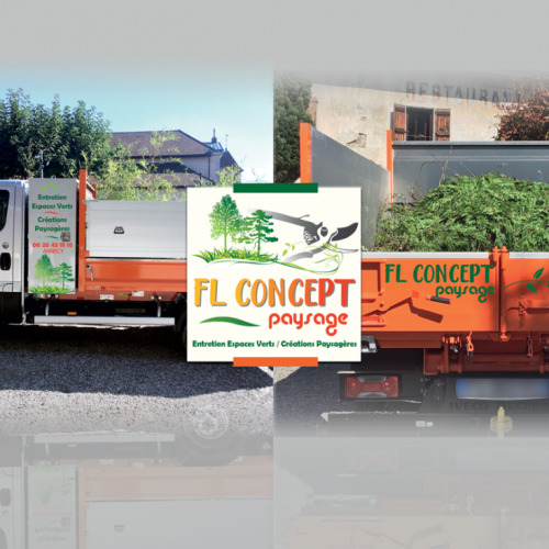 Marquage de Véhicule - camion - FL Concept paysage / C+ Communication